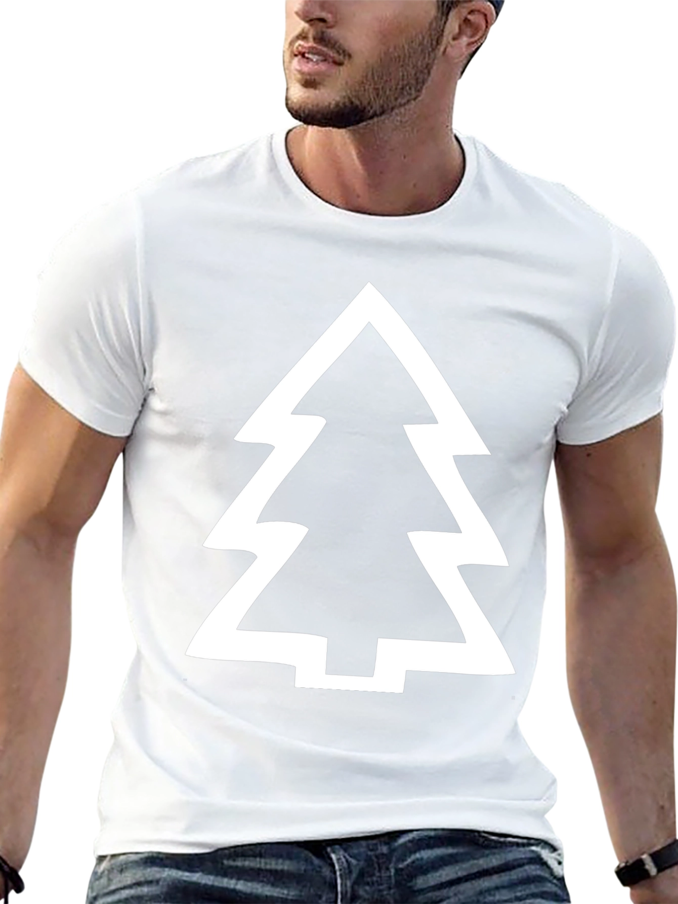 Modern Tree Graphic T-Shirt