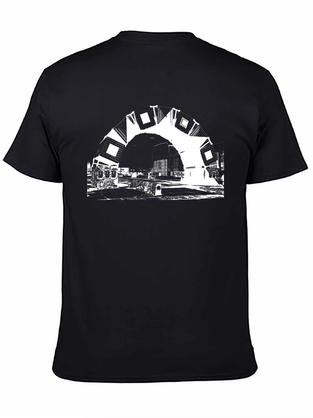 Graphic Print Black T-Shirt