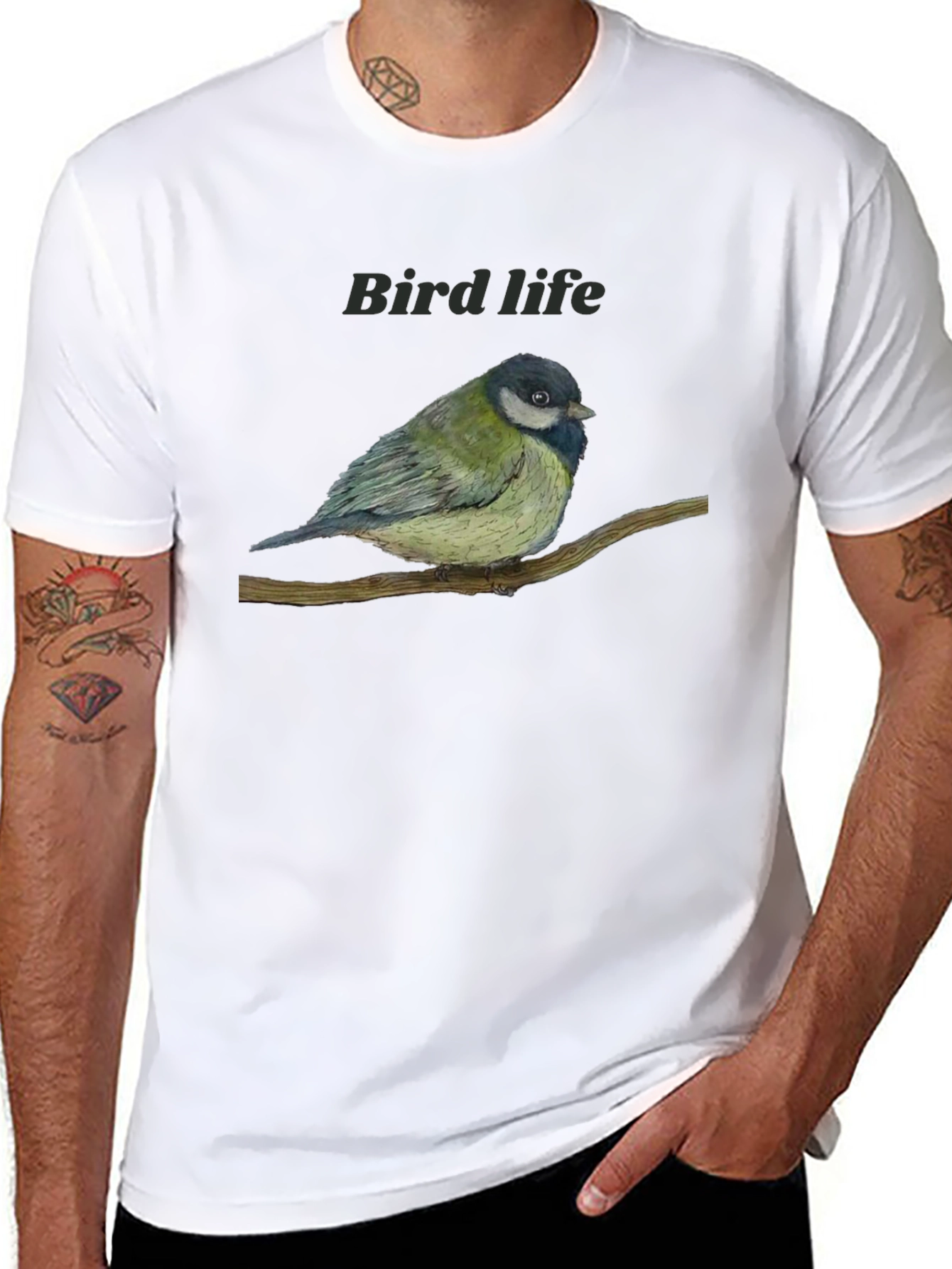 Bird Life Graphic Tee - Nature Lovers T-Shirt