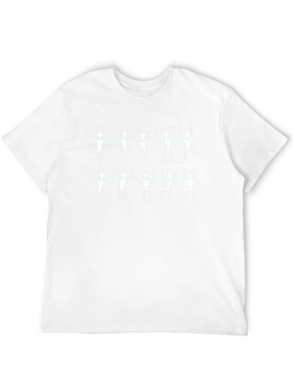 Dancing Figures Black Crew Neck T-Shirt