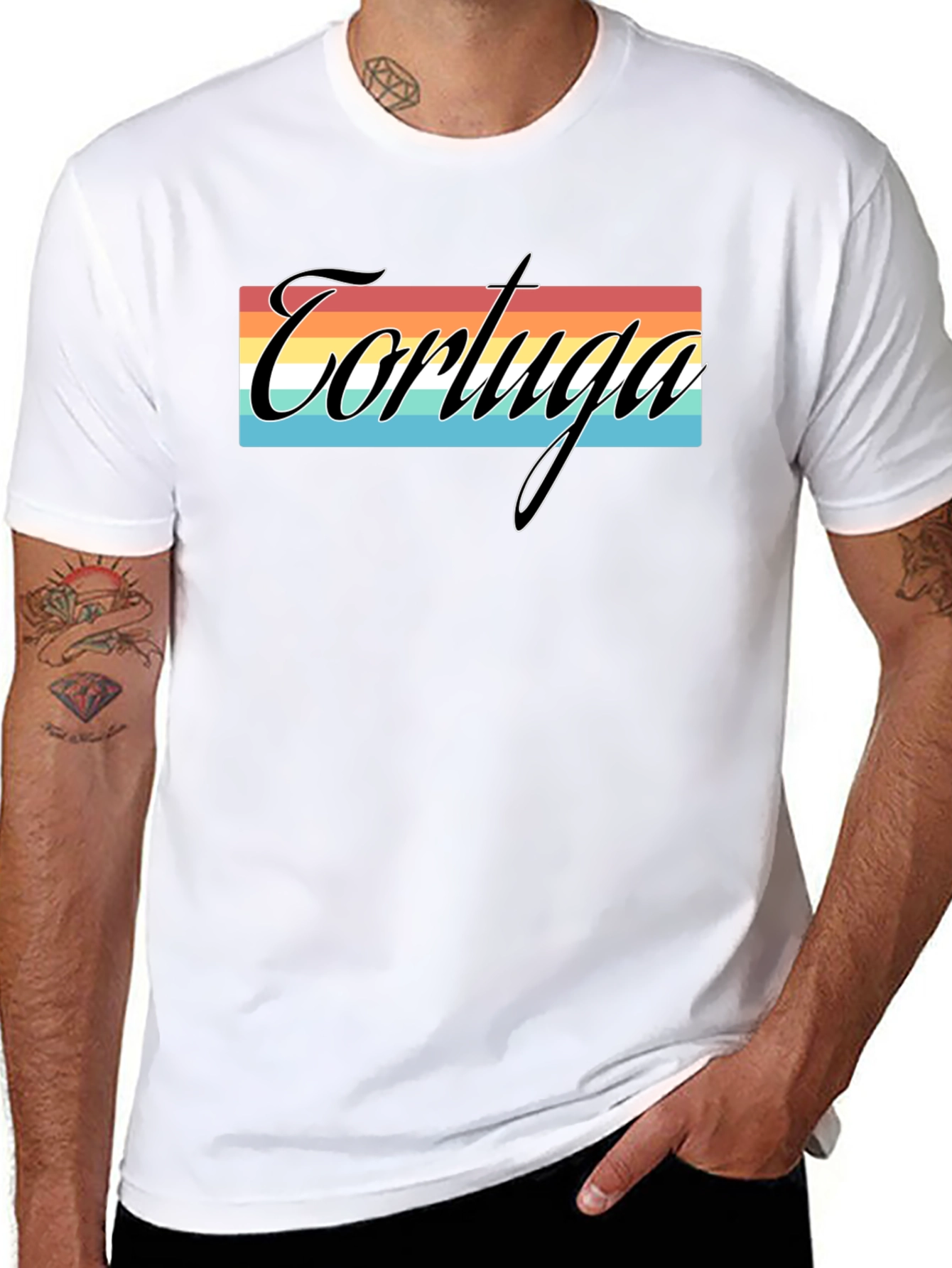 Tortuga Retro Striped Graphic Tee