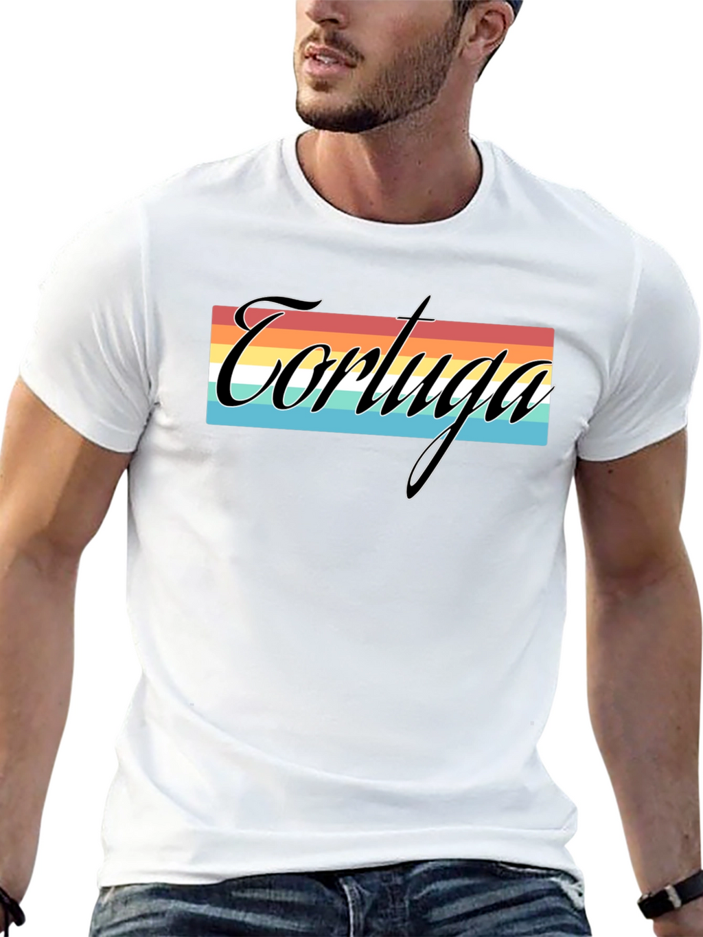 Tortuga Retro Striped Graphic Tee
