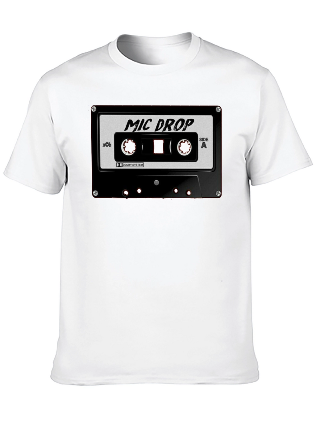 Mic Drop Cassette Tape Black T-Shirt