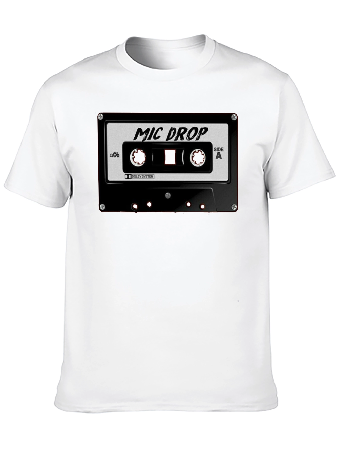 Mic Drop Cassette Tape Black T-Shirt