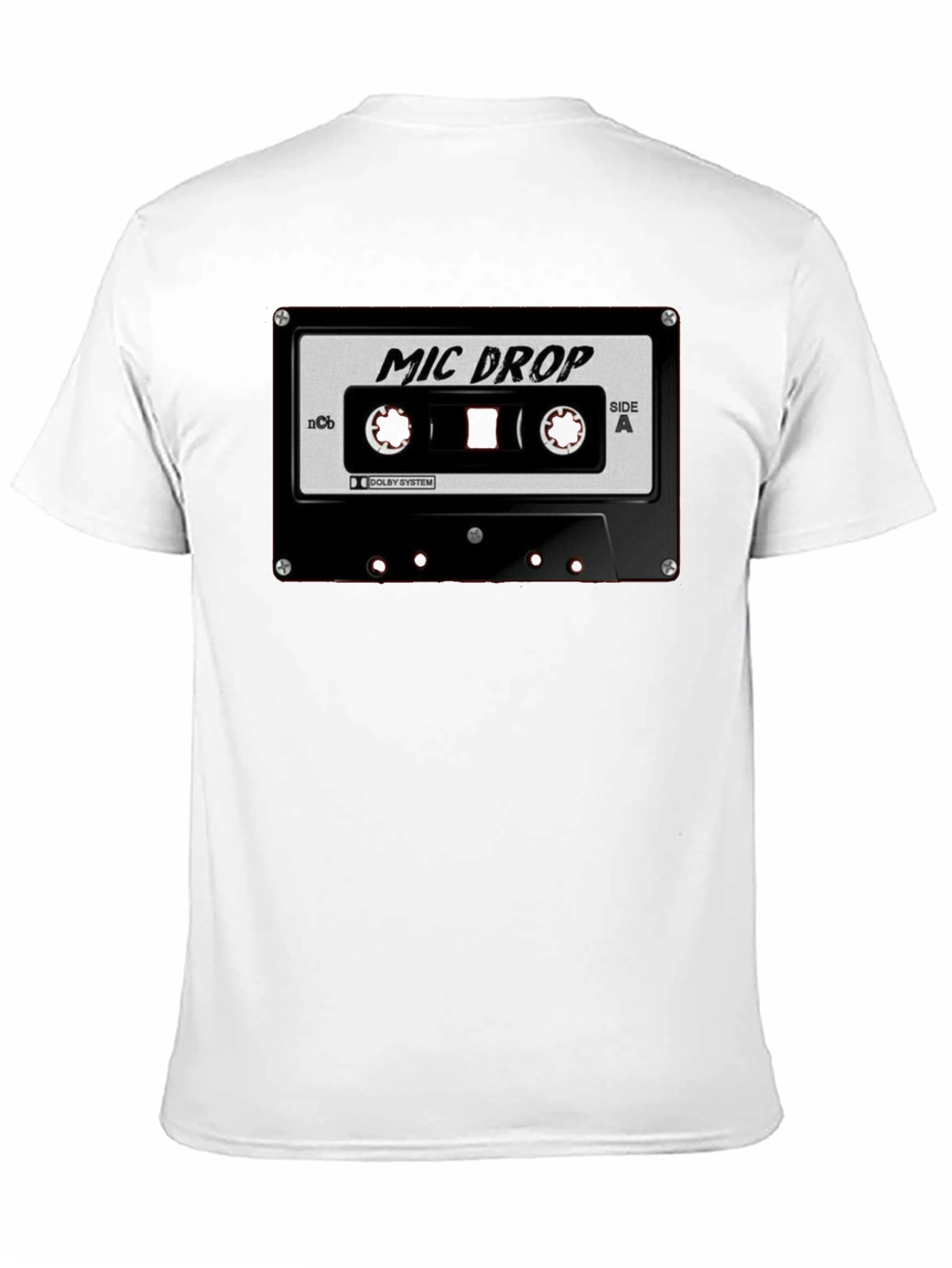Mic Drop Cassette Tape Black T-Shirt