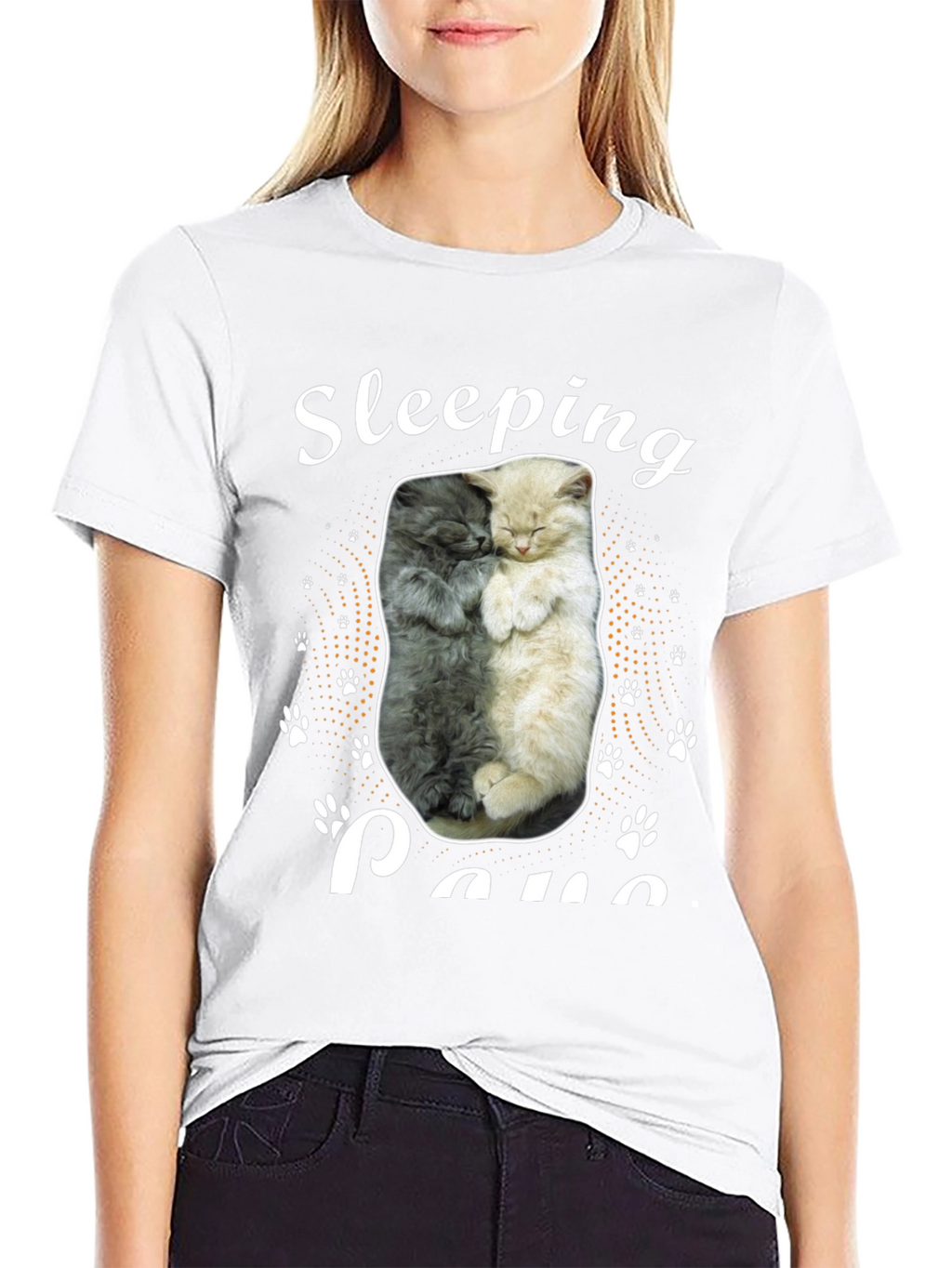 Sleeping Cats Graphic Tee - Cute Animal Lover Shirt