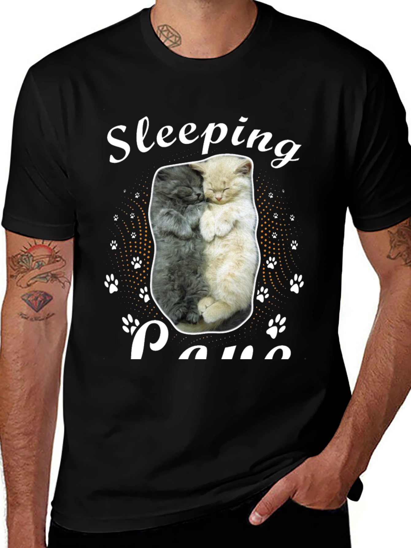Sleeping Cats Graphic Tee - Cute Animal Lover Shirt