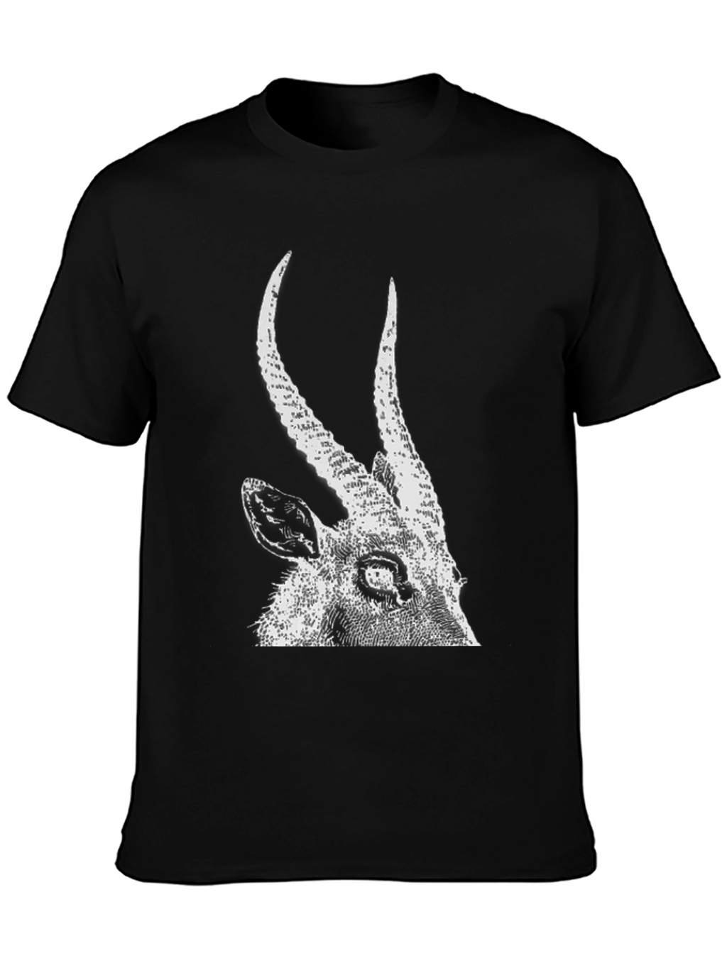 Antelope Graphic Tee - Black Cotton T-Shirt
