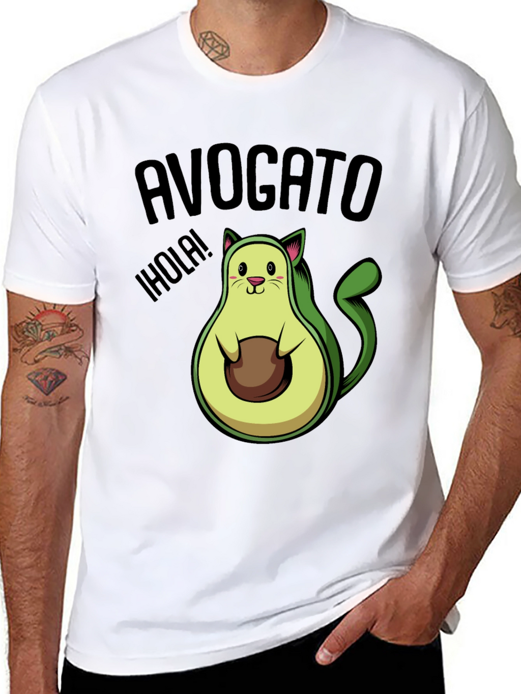 Avogato T-Shirt - Funny Avocado Cat Tee