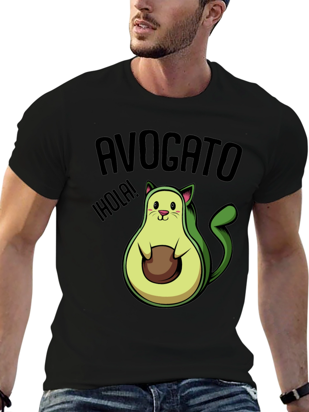 Avogato T-Shirt - Funny Avocado Cat Tee