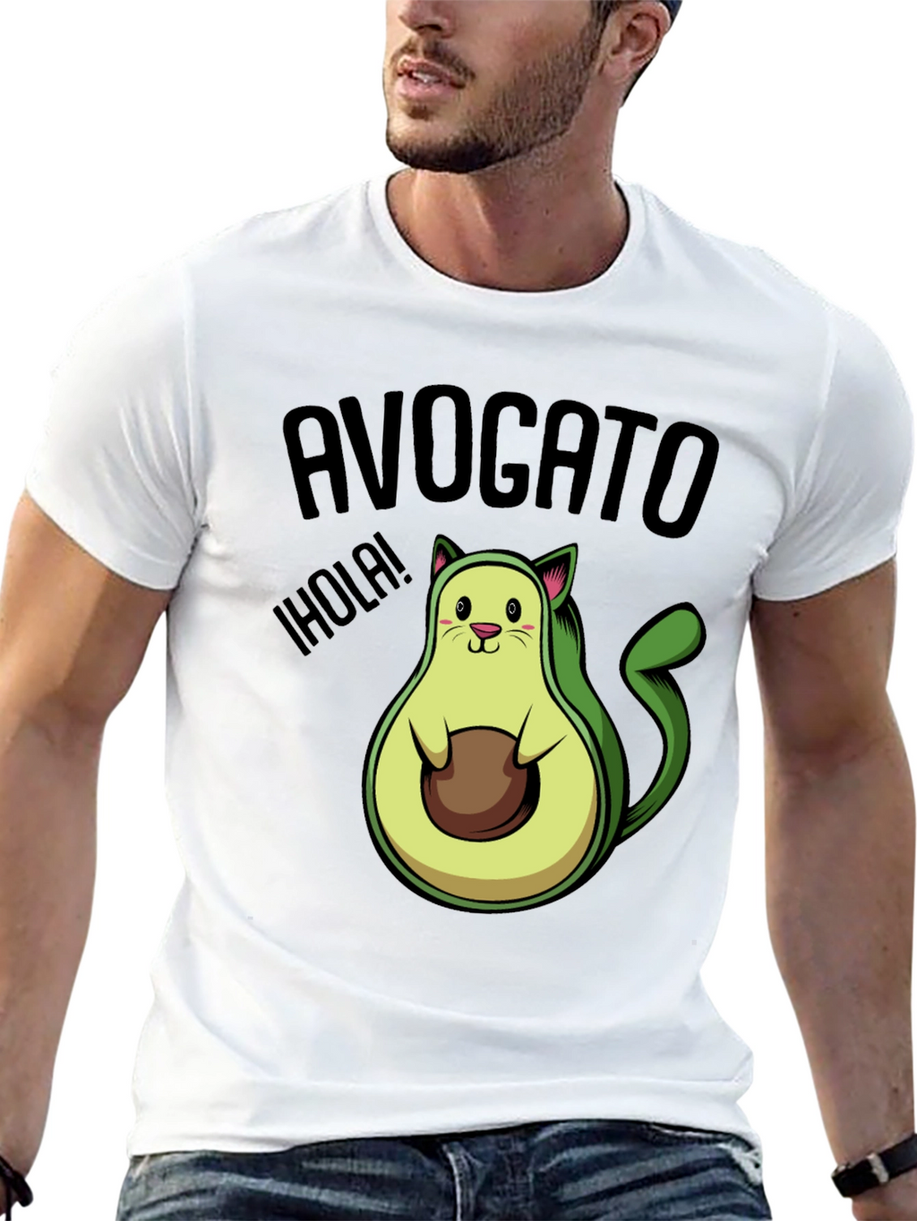 Avogato T-Shirt - Funny Avocado Cat Tee