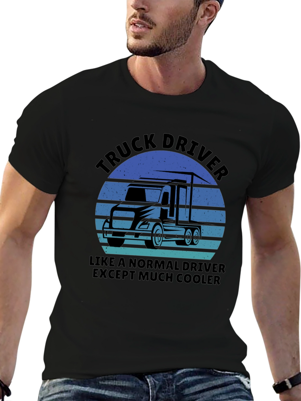 Truck Driver Cool Graphic T-Shirt