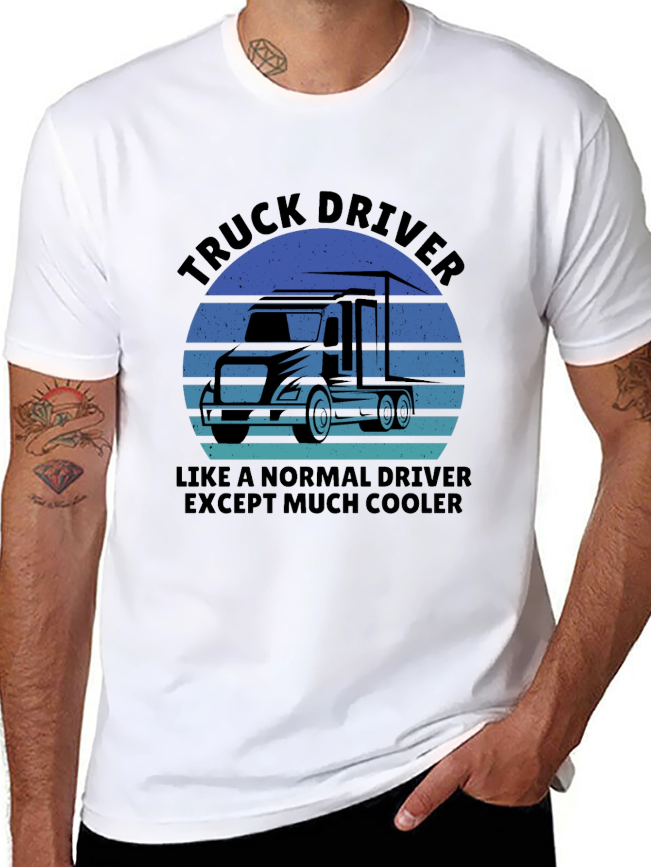 Truck Driver Cool Graphic T-Shirt
