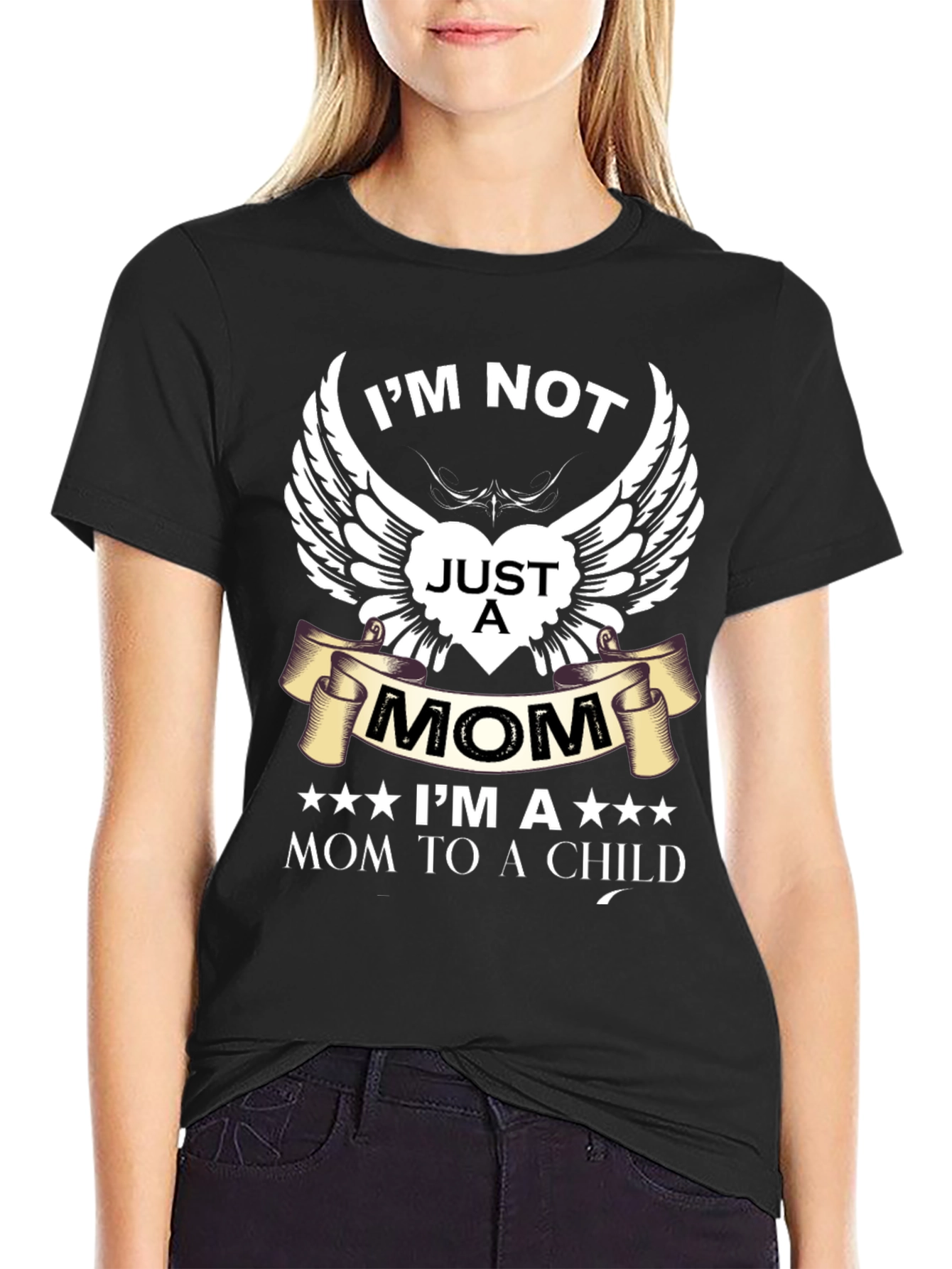 Mom to a Child Graphic Tee -  Soft Cotton Blend