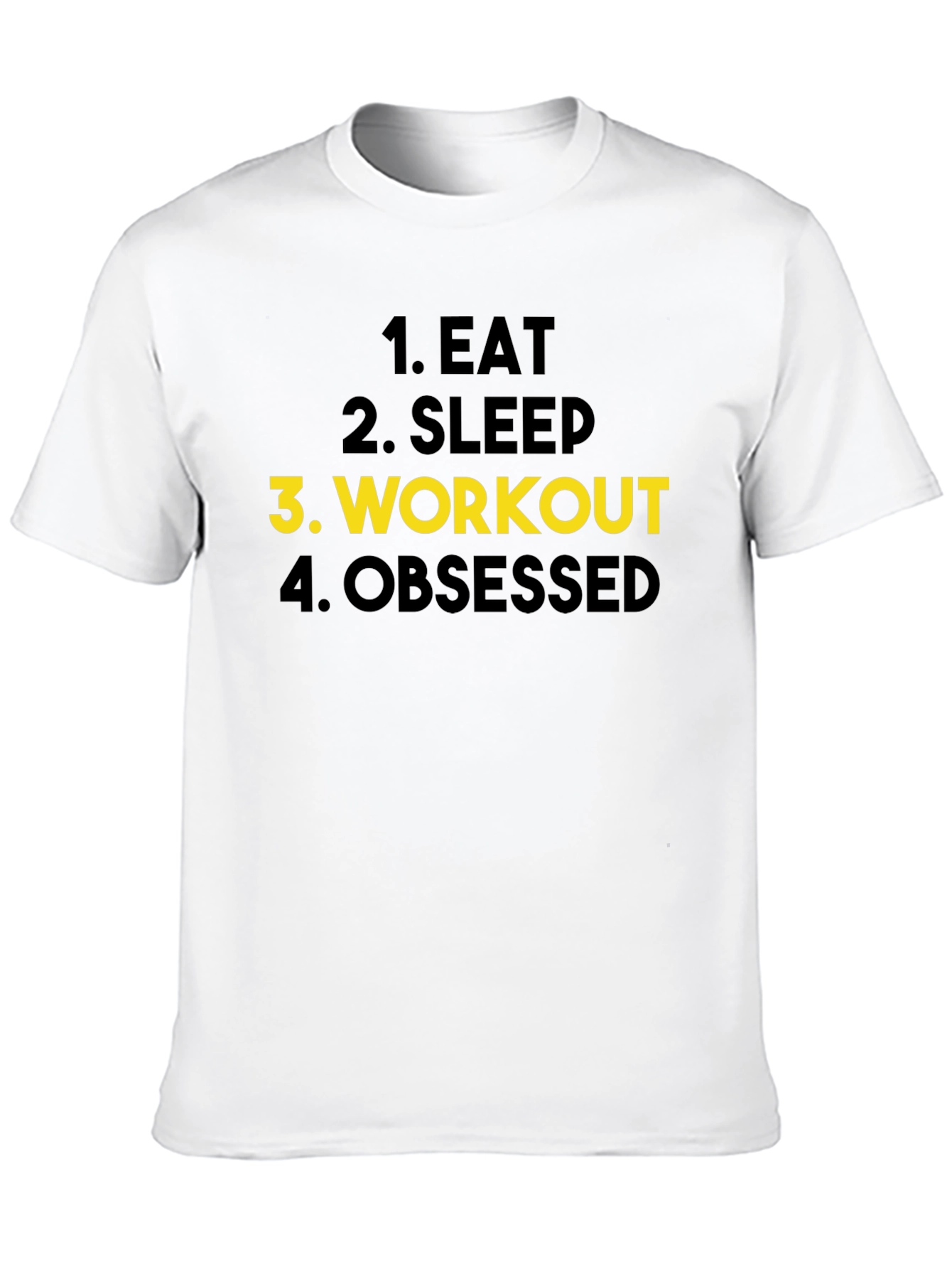 Eat Sleep Workout Obsessed Black T-Shirt