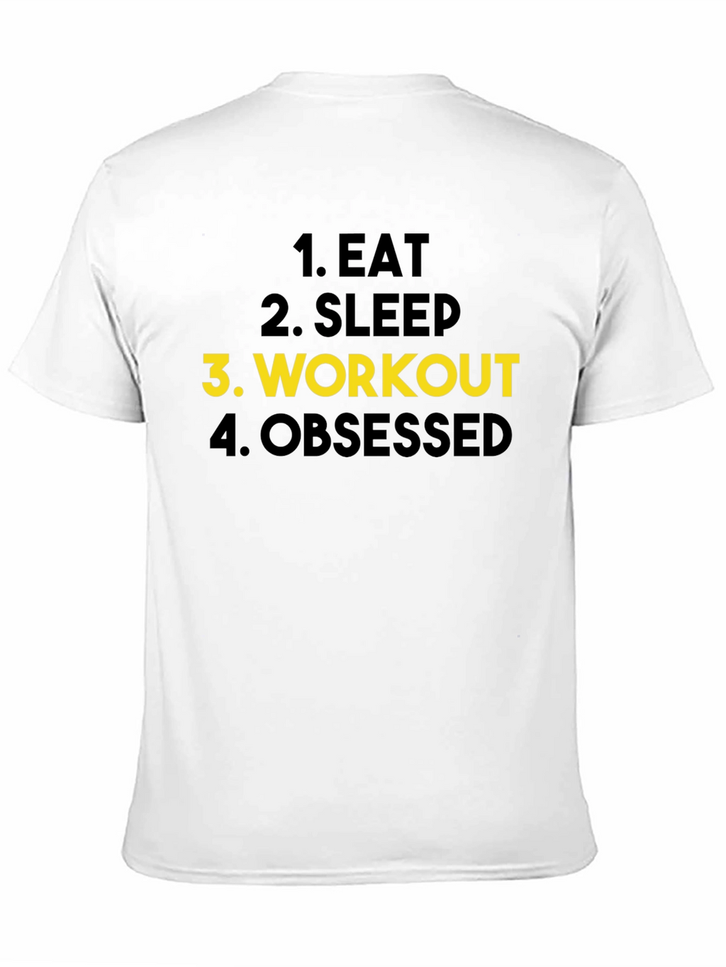 Eat Sleep Workout Obsessed Black T-Shirt