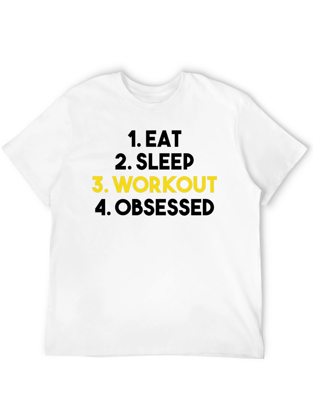 Eat Sleep Workout Obsessed Black T-Shirt