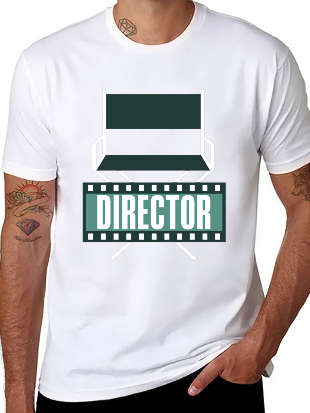 Director Chair Graphic Tee - Movie Lover T-Shirt