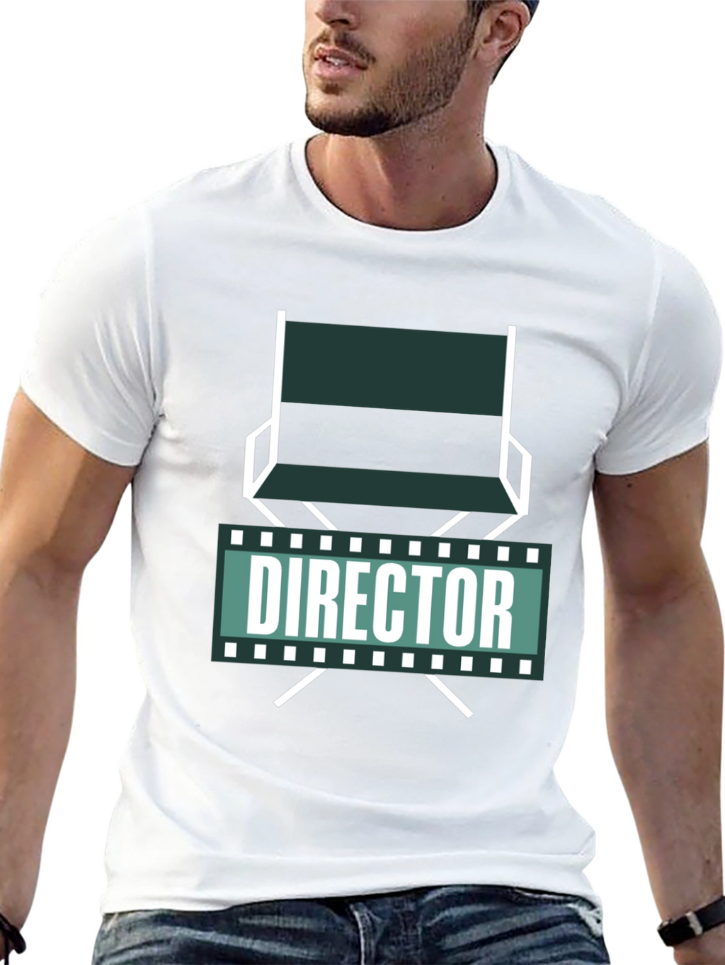 Director Chair Graphic Tee - Movie Lover T-Shirt