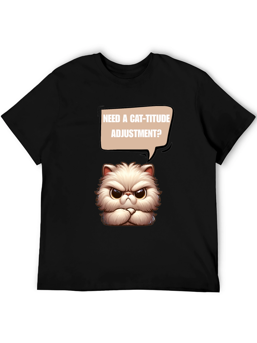 Cat-itude T-Shirt - Funny Grumpy Cat Design