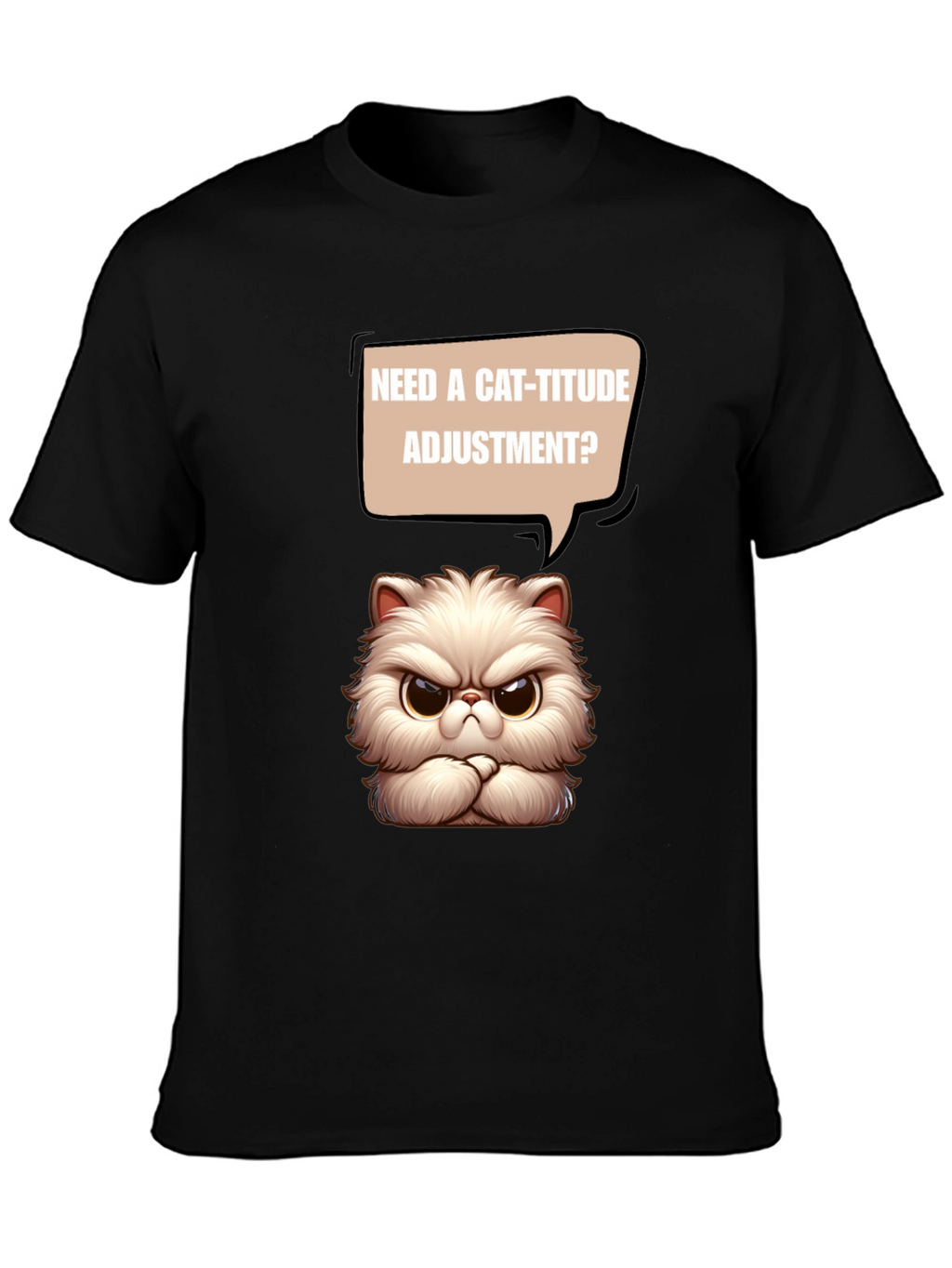 Cat-itude T-Shirt - Funny Grumpy Cat Design