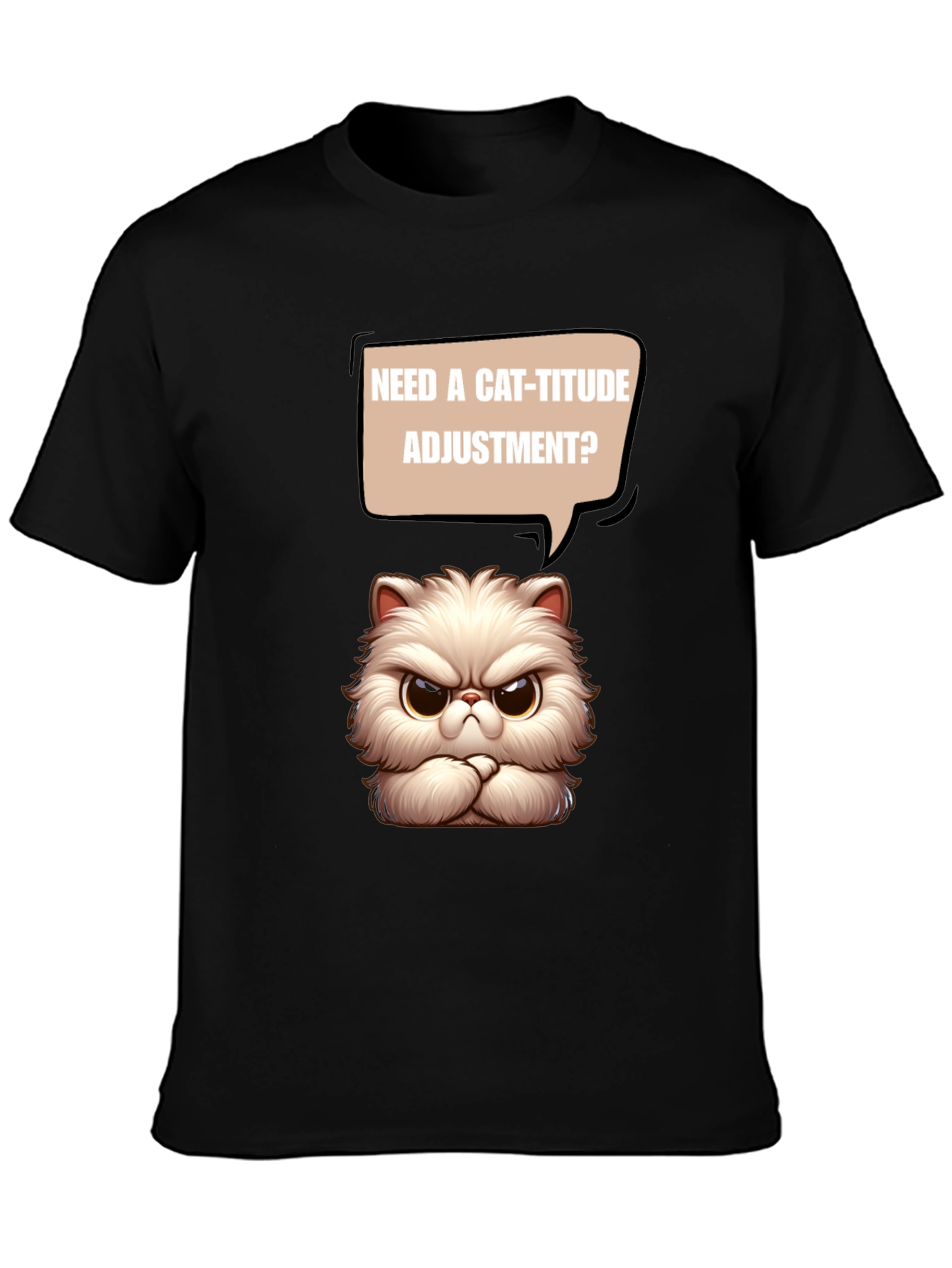 Cat-itude T-Shirt - Funny Grumpy Cat Design