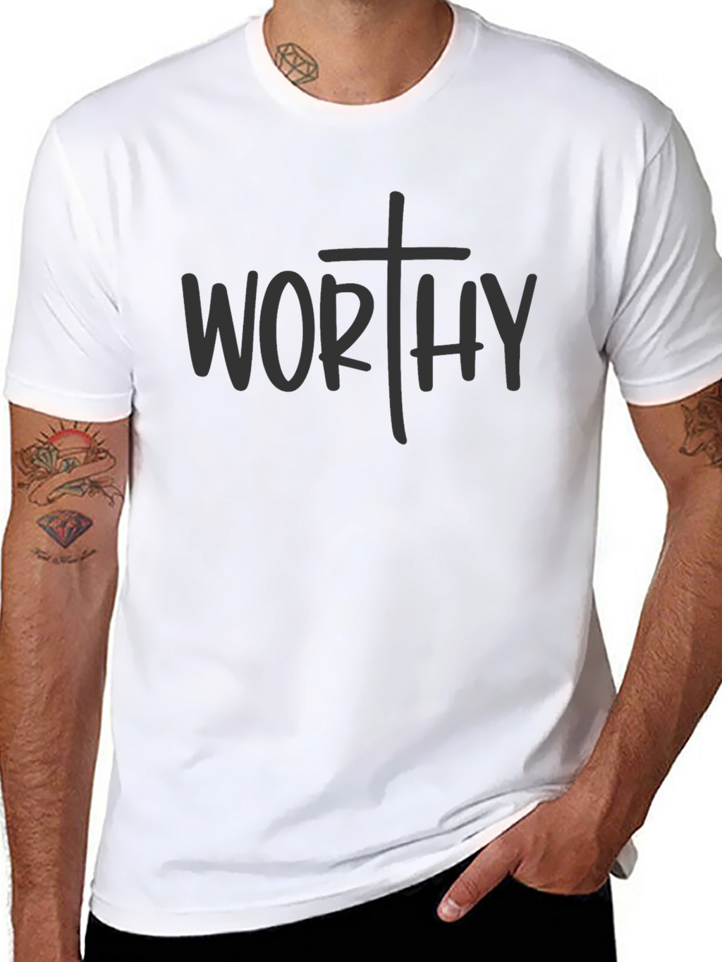 Worthy Christian Graphic Tee - Faith Based Apparel