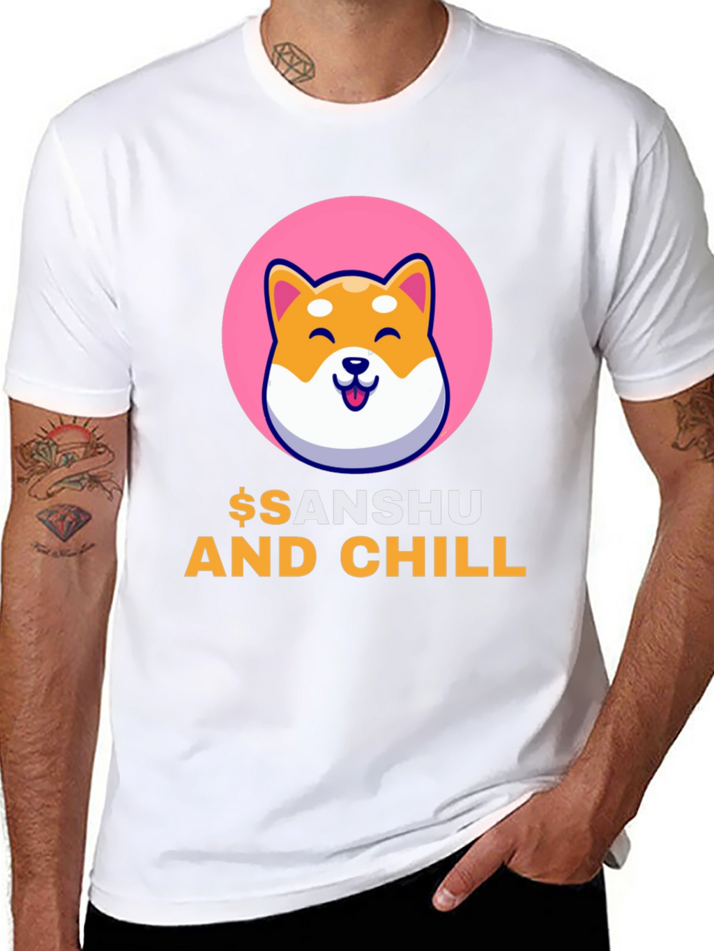 Sanshu and Chill Black T-Shirt