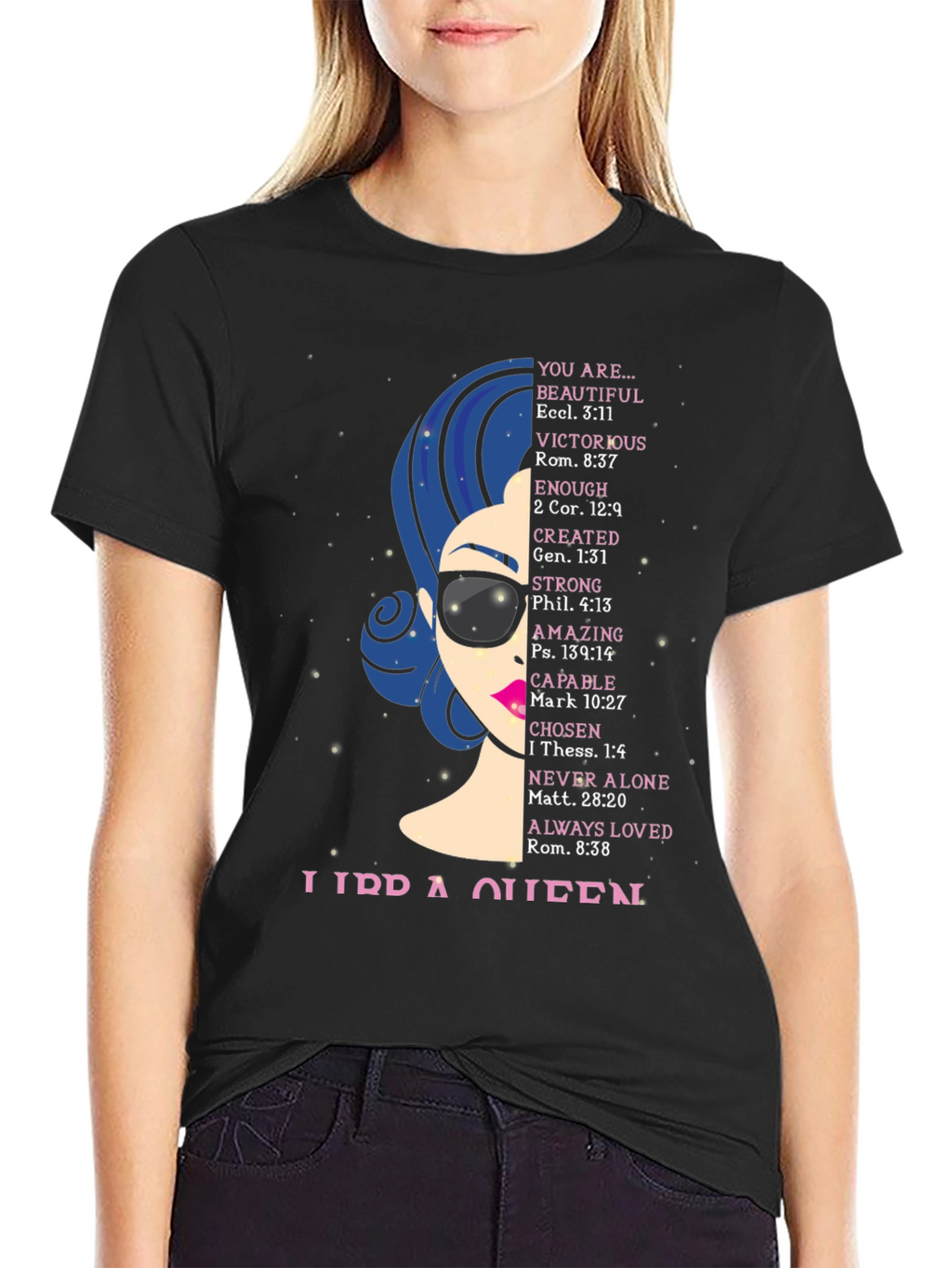 Libra Queen Graphic T-Shirt - Zodiac Birthday Gift