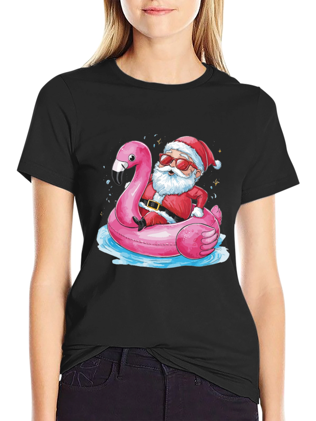 Santa Flamingo T-Shirt