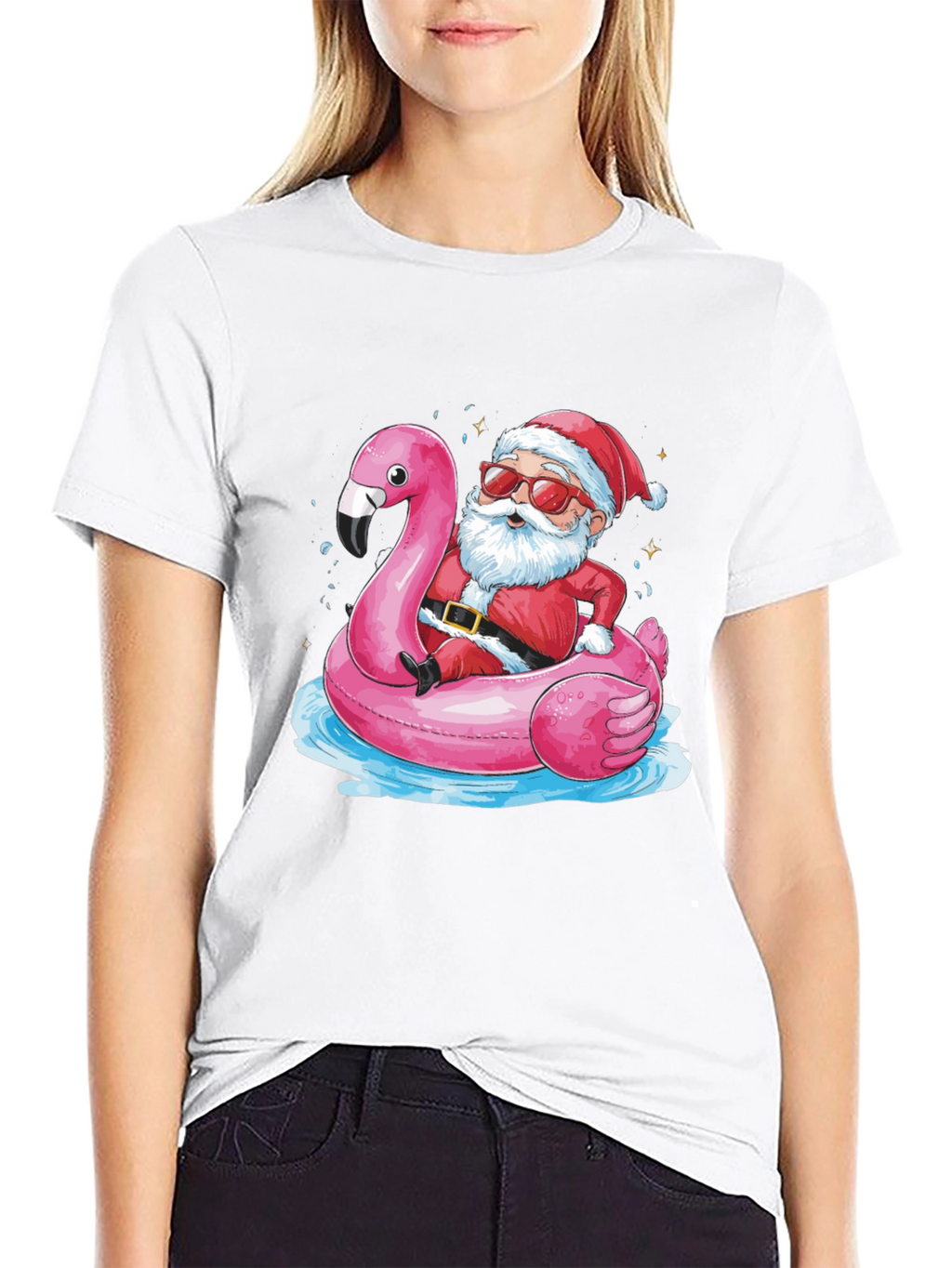 Santa Flamingo T-Shirt