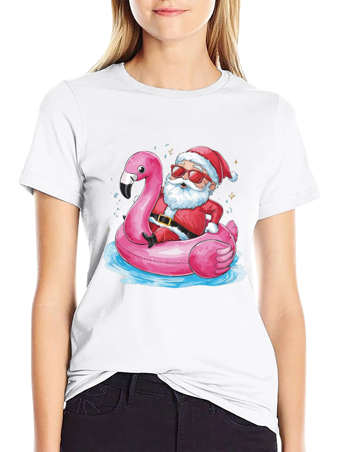 Santa Flamingo T-Shirt