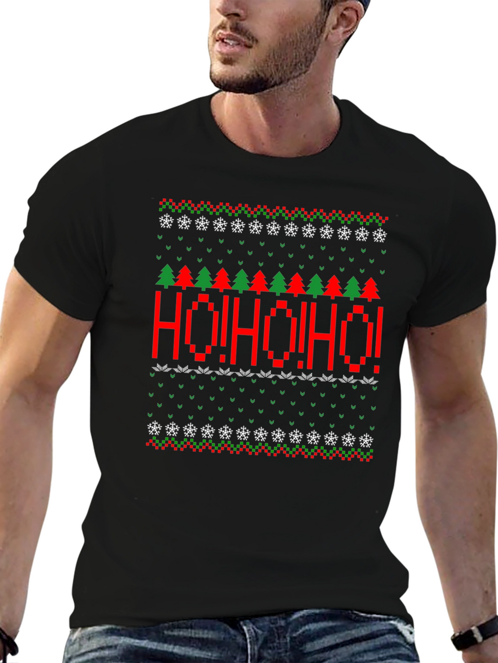 Ho! Ho! Ho! Ugly Christmas Sweater T-Shirt