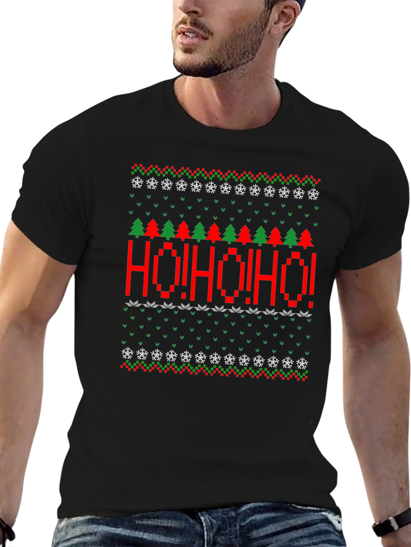 Ho! Ho! Ho! Ugly Christmas Sweater T-Shirt