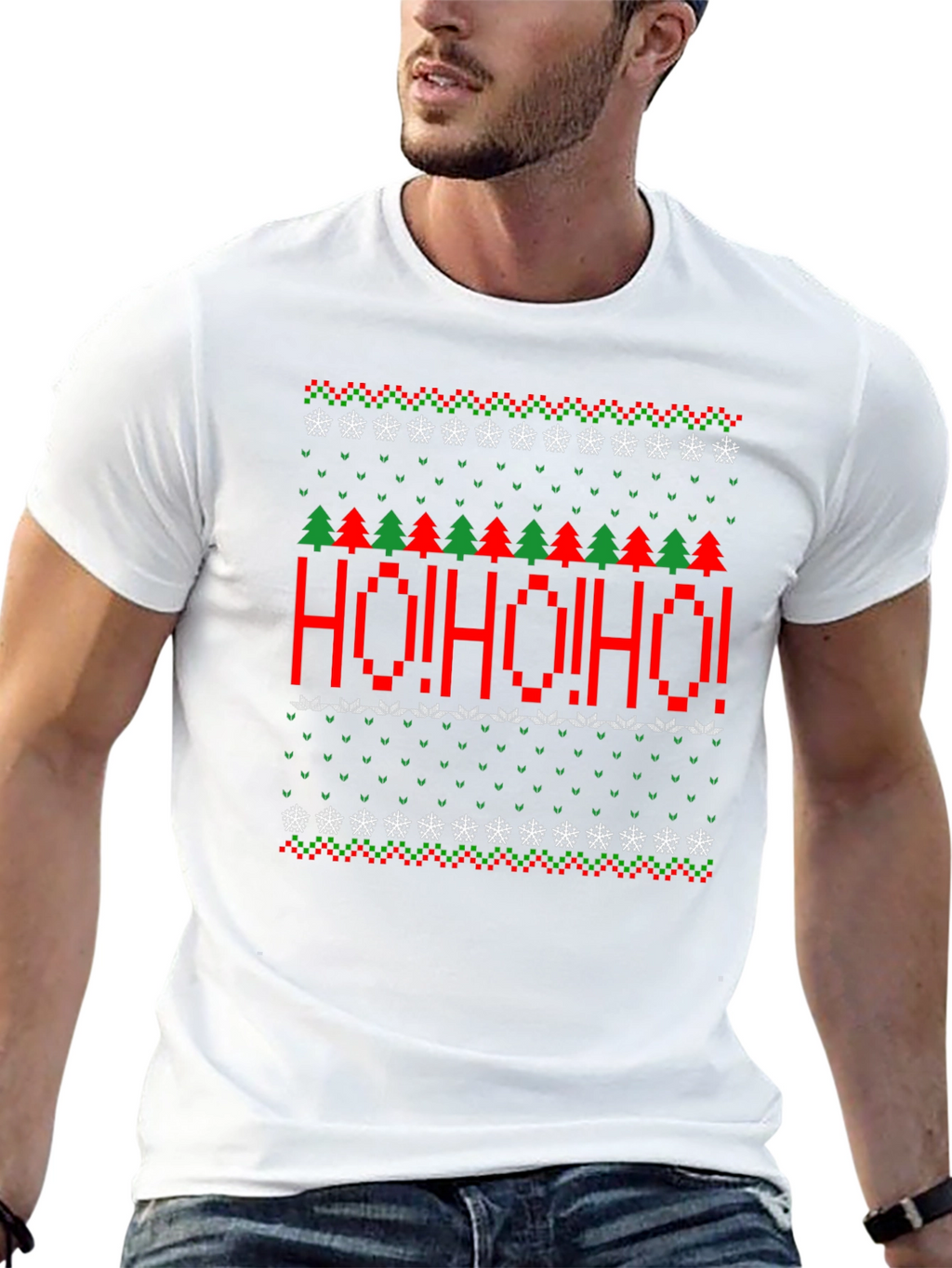 Ho! Ho! Ho! Ugly Christmas Sweater T-Shirt