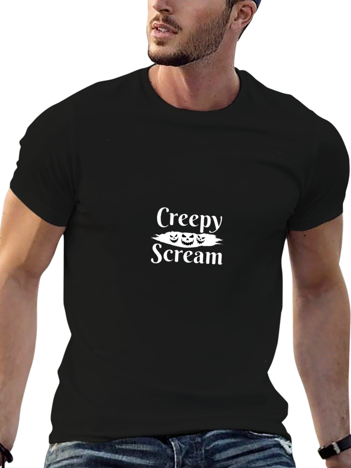 Creepy Scream Halloween T-Shirt