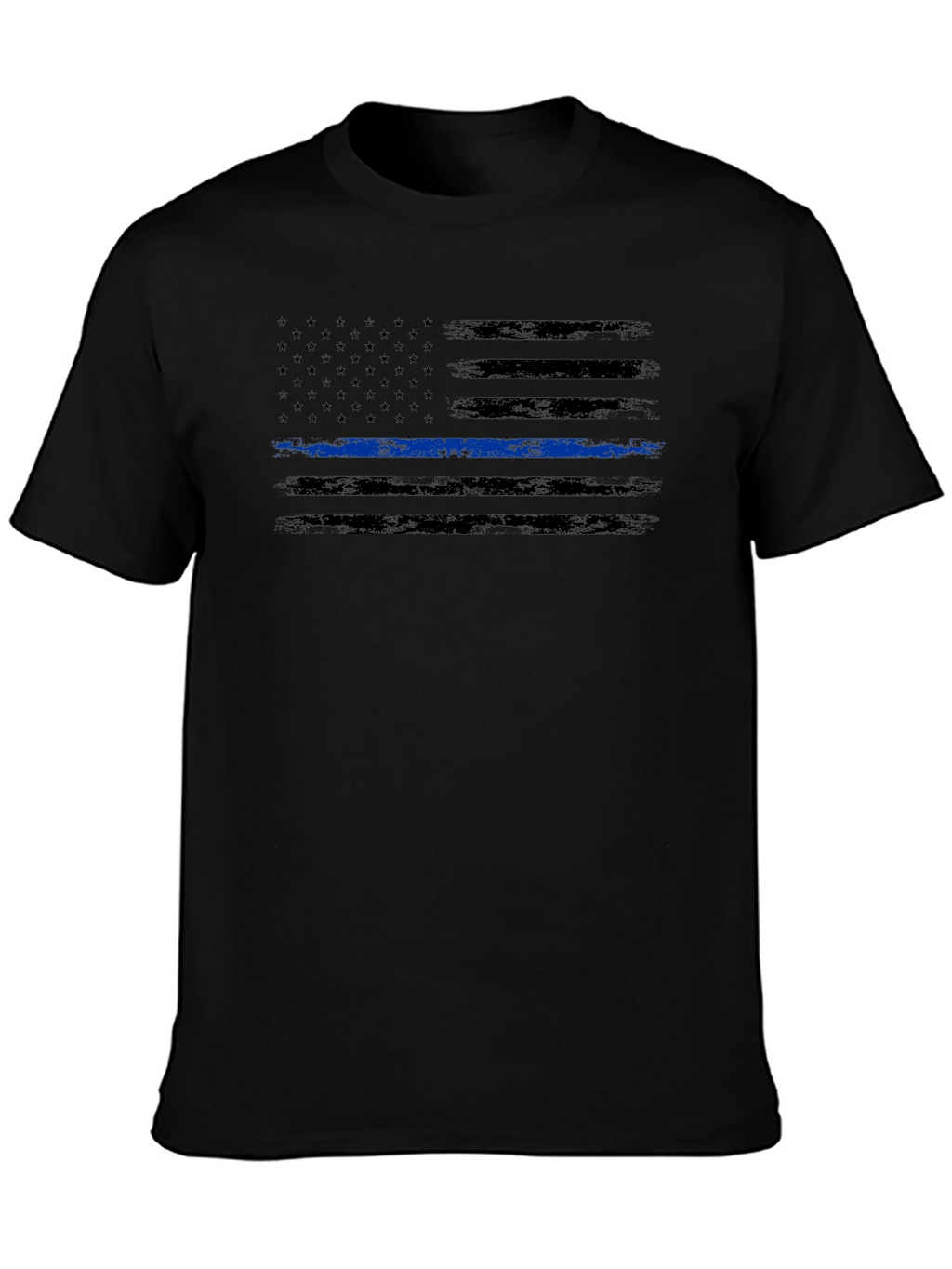 Thin Blue Line American Flag Graphic Tee