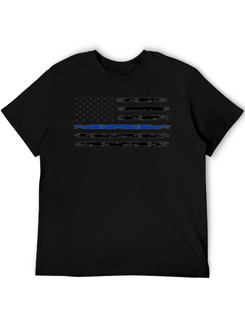 Thin Blue Line American Flag Graphic Tee