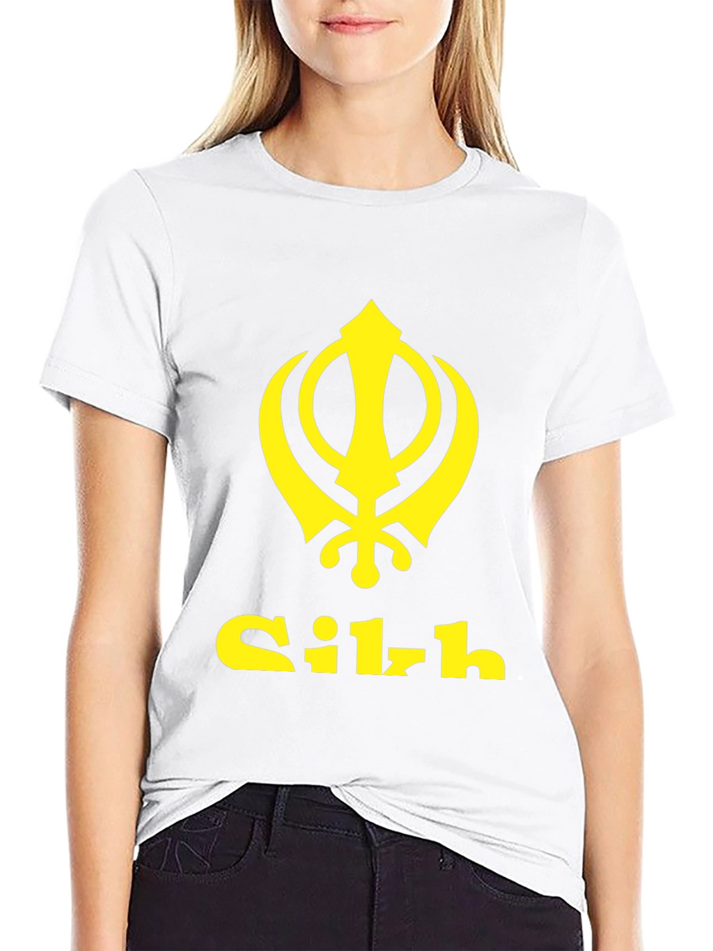 Sikh Khanda Symbol Black T-Shirt
