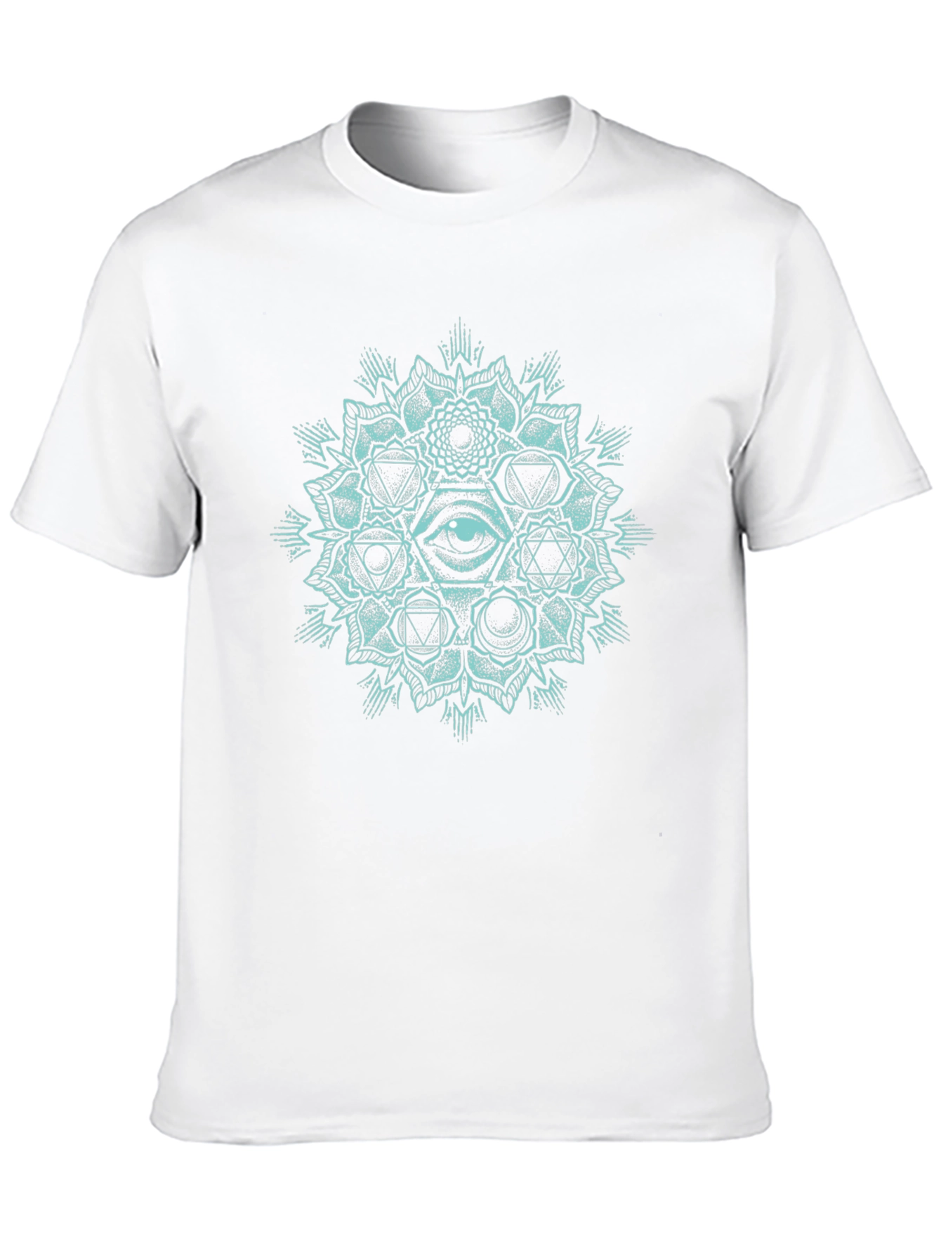 Mystic Eye Mandala Graphic T-Shirt - Black