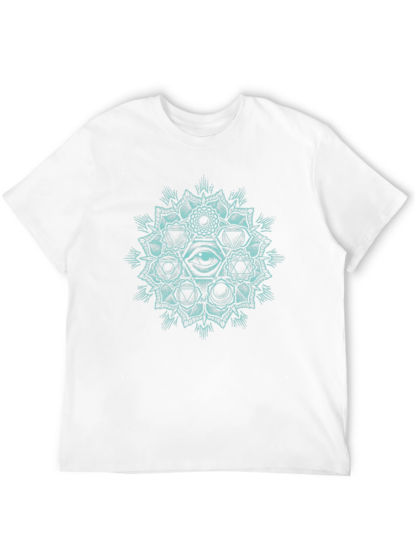 Mystic Eye Mandala Graphic T-Shirt - Black