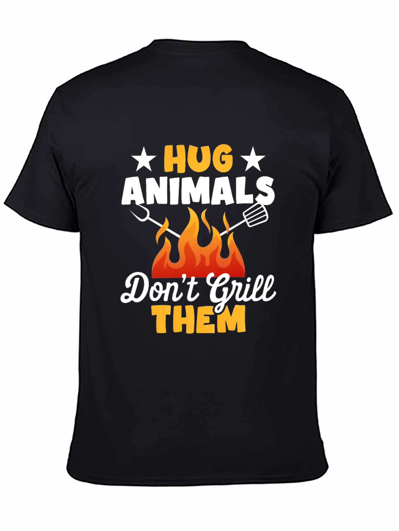 Hug Animals T-Shirt - Vegan BBQ Shirt
