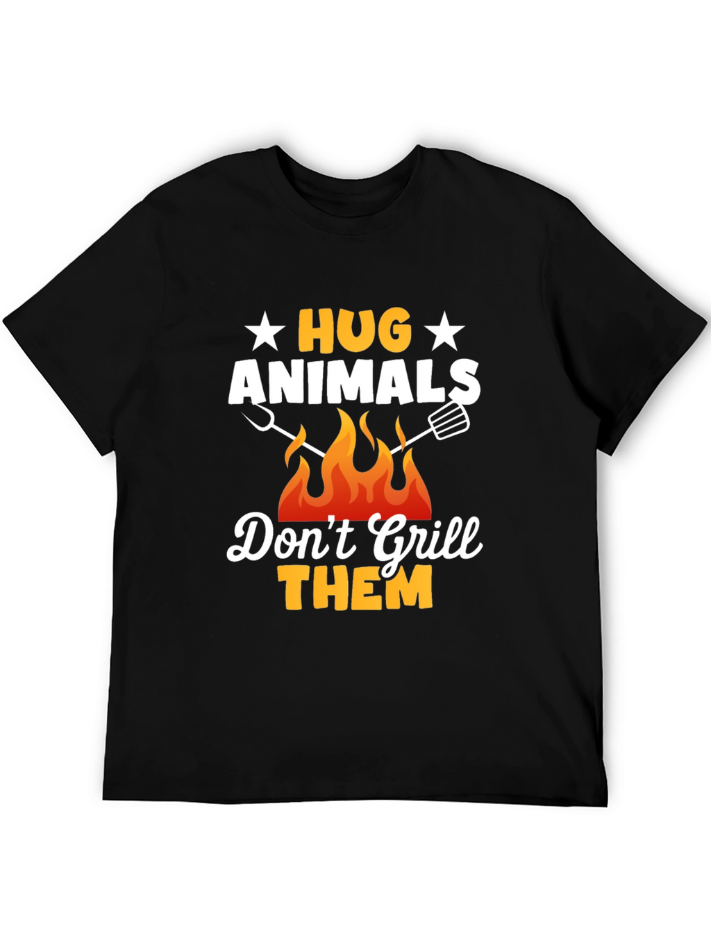 Hug Animals T-Shirt - Vegan BBQ Shirt