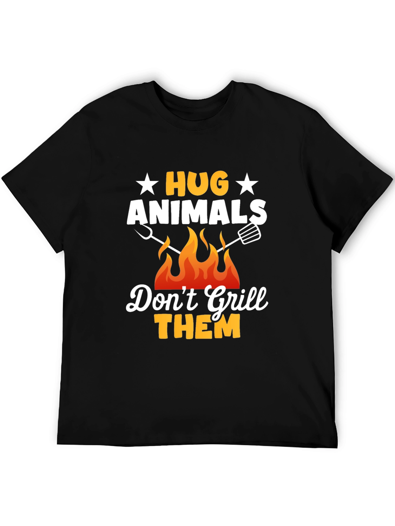 Hug Animals T-Shirt - Vegan BBQ Shirt