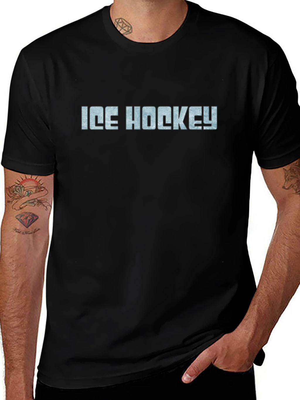 Ice Hockey Graphic T-Shirt - Cool Sports Tee