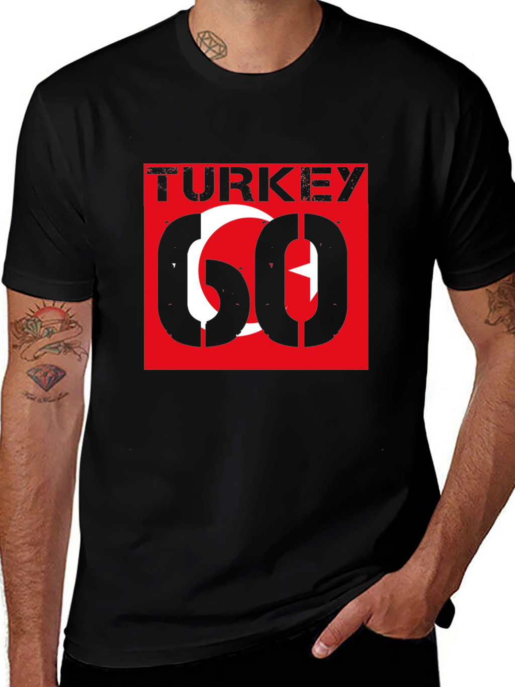 Turkey Flag Graphic Tee - Stylish Patriotic T-Shirt