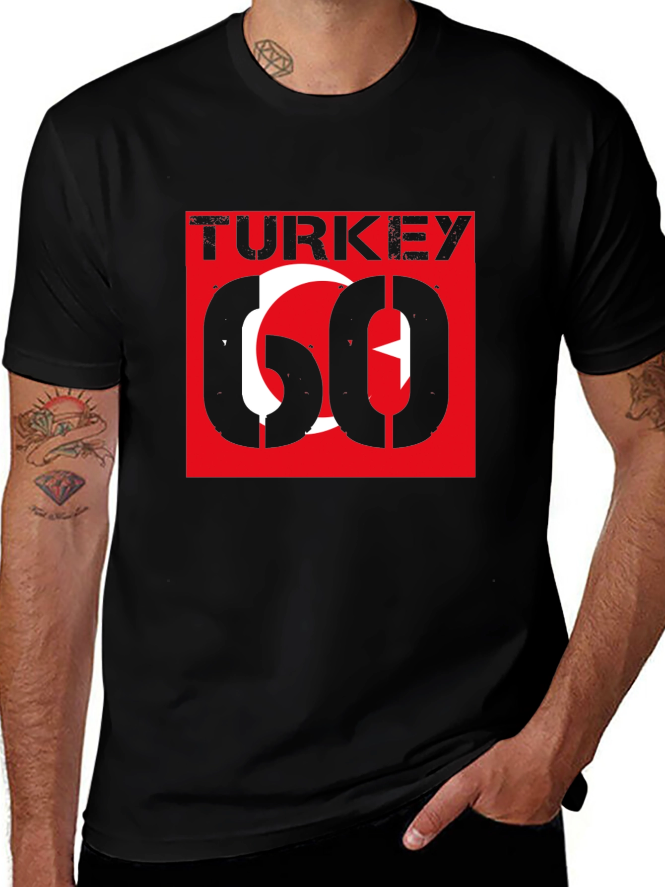 Turkey Flag Graphic Tee - Stylish Patriotic T-Shirt