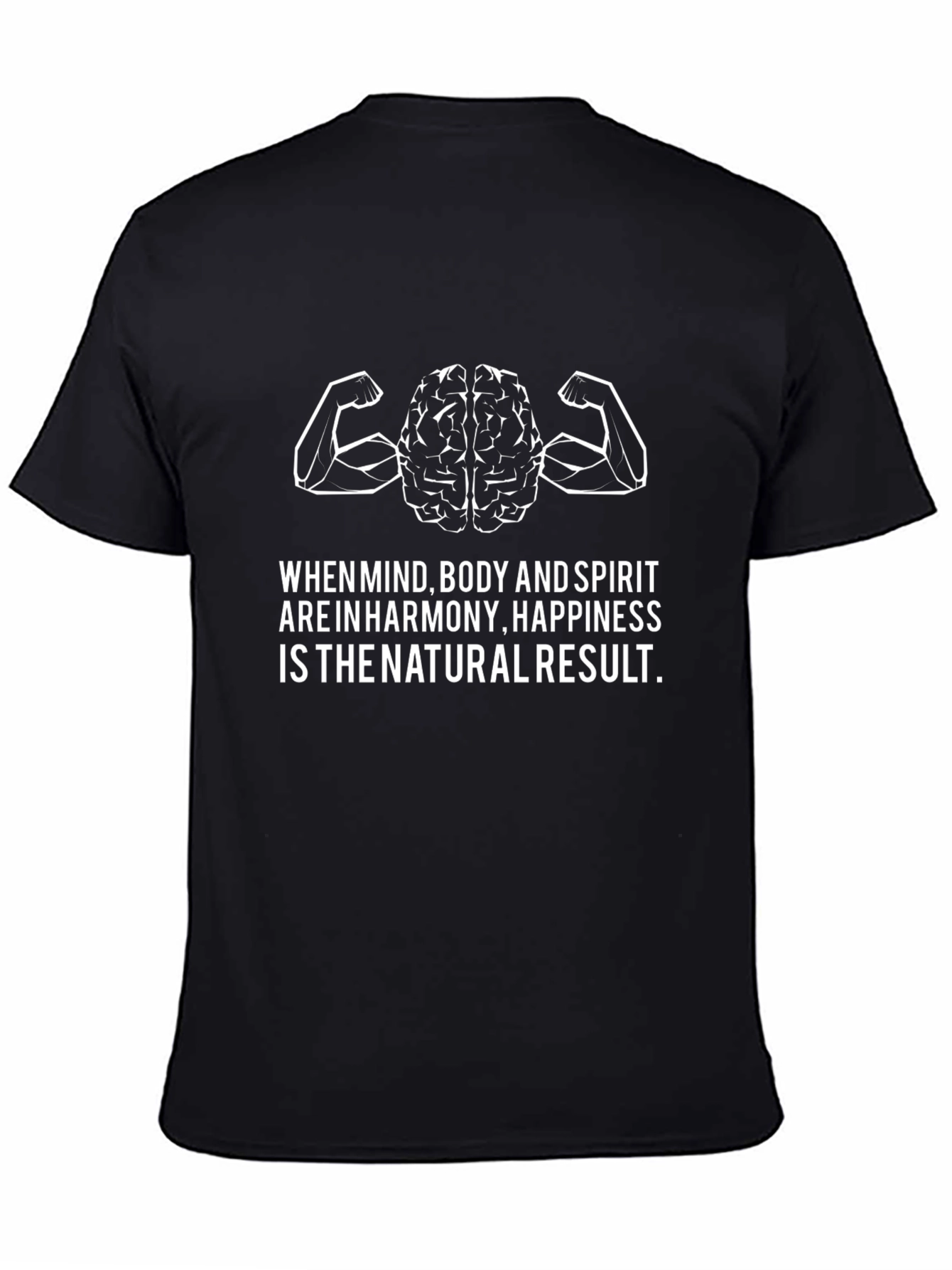 Mind Body Spirit Harmony T-Shirt - Black