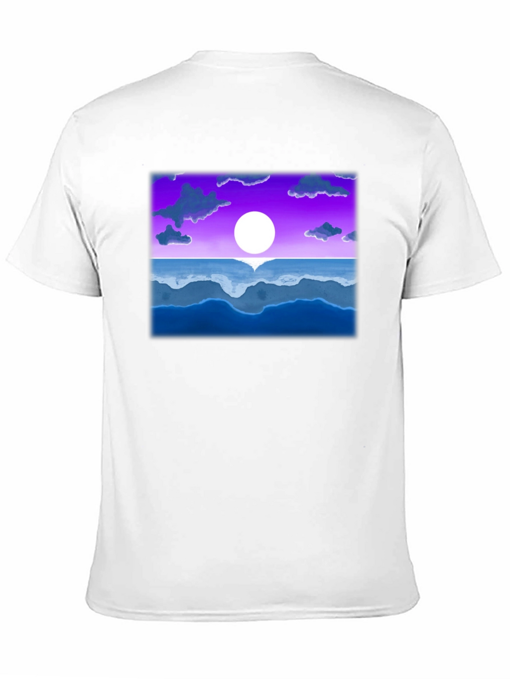 Sunset Ocean Graphic Tee - Black