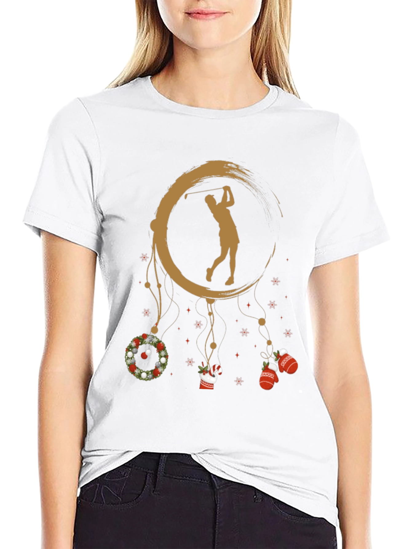 Golf Player Christmas T-Shirt